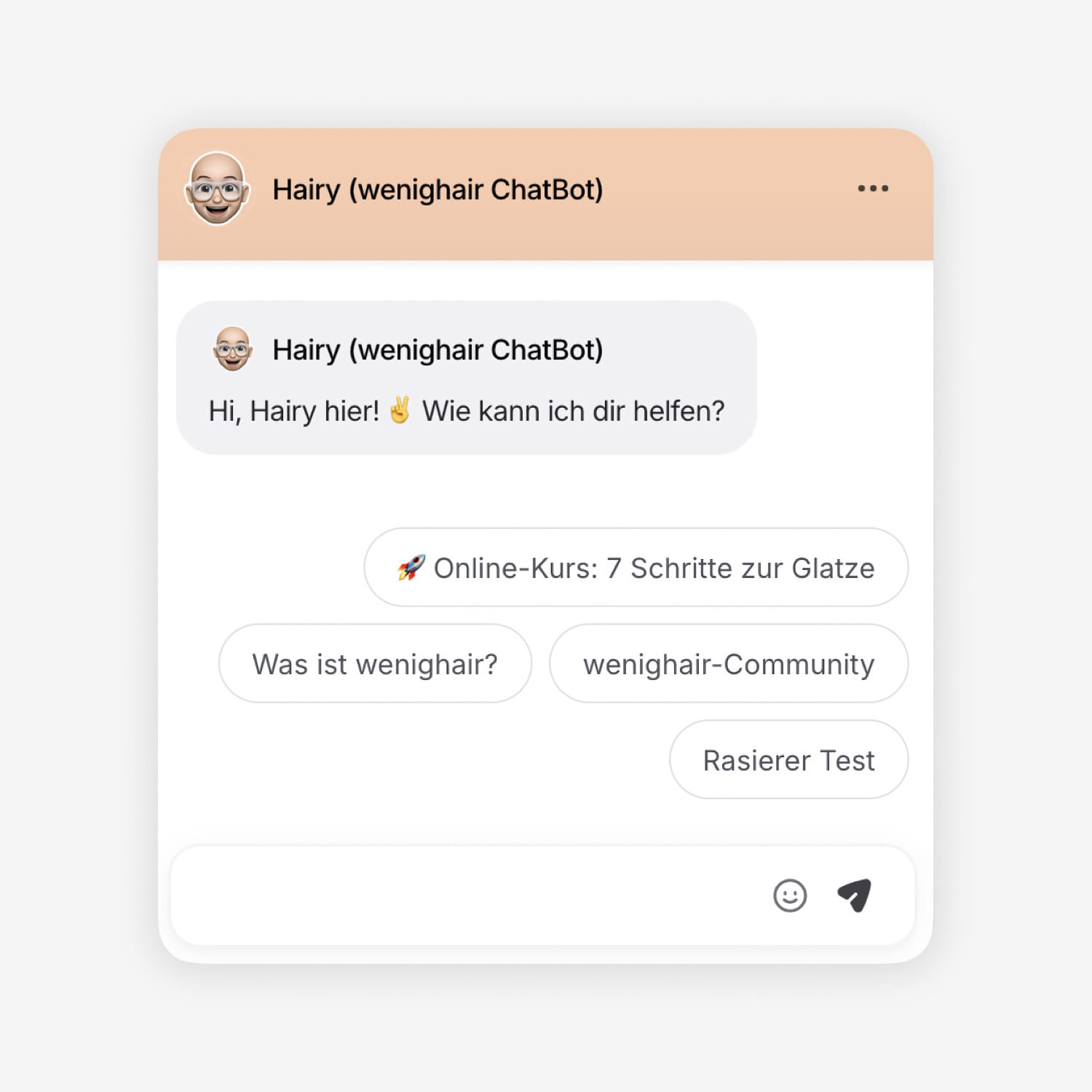 RAG-KI-Chatbot Hairy von wenighair