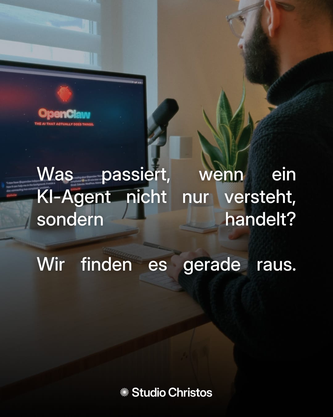 Studio Christos Zitat-Grafik: Warten ist keine Schwäche, sondern der klügste Sicherheitsmechanismus.